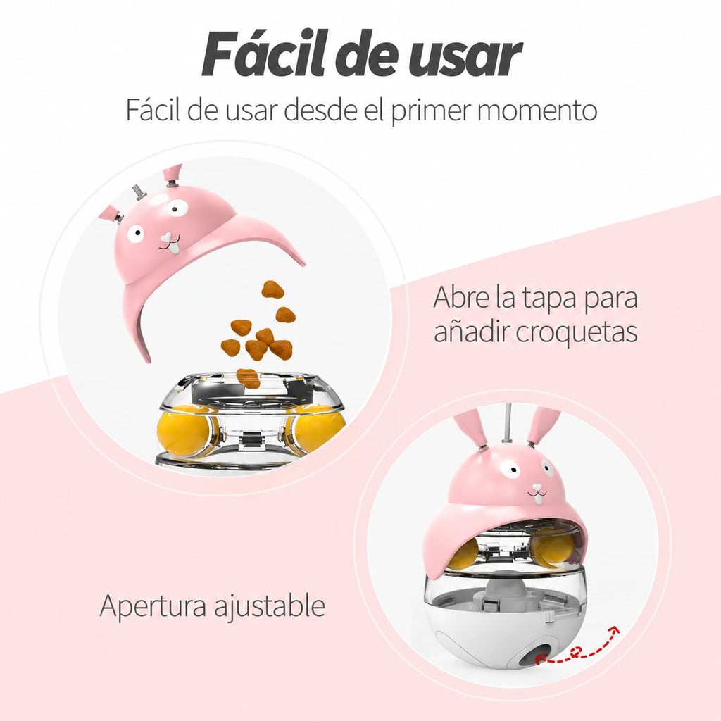Juguete interactivo dispensador de comida